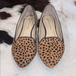 Faux Fur animal print flats!